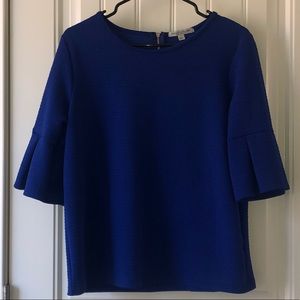 Blue 3/4 Blouse